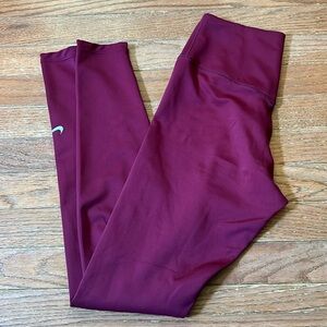 NIKE Dri-fit burgundy running tights
